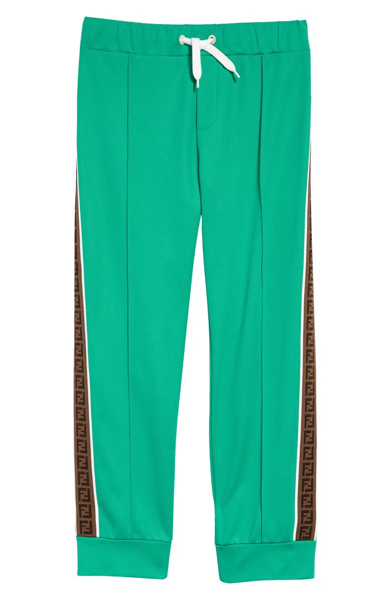 Fendi Kids' FF Logo Tape Track Joggers, Main, color, 