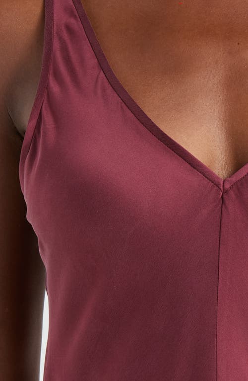 Lunya Washable Silk Slipdress Nightgown In Calliope Wine