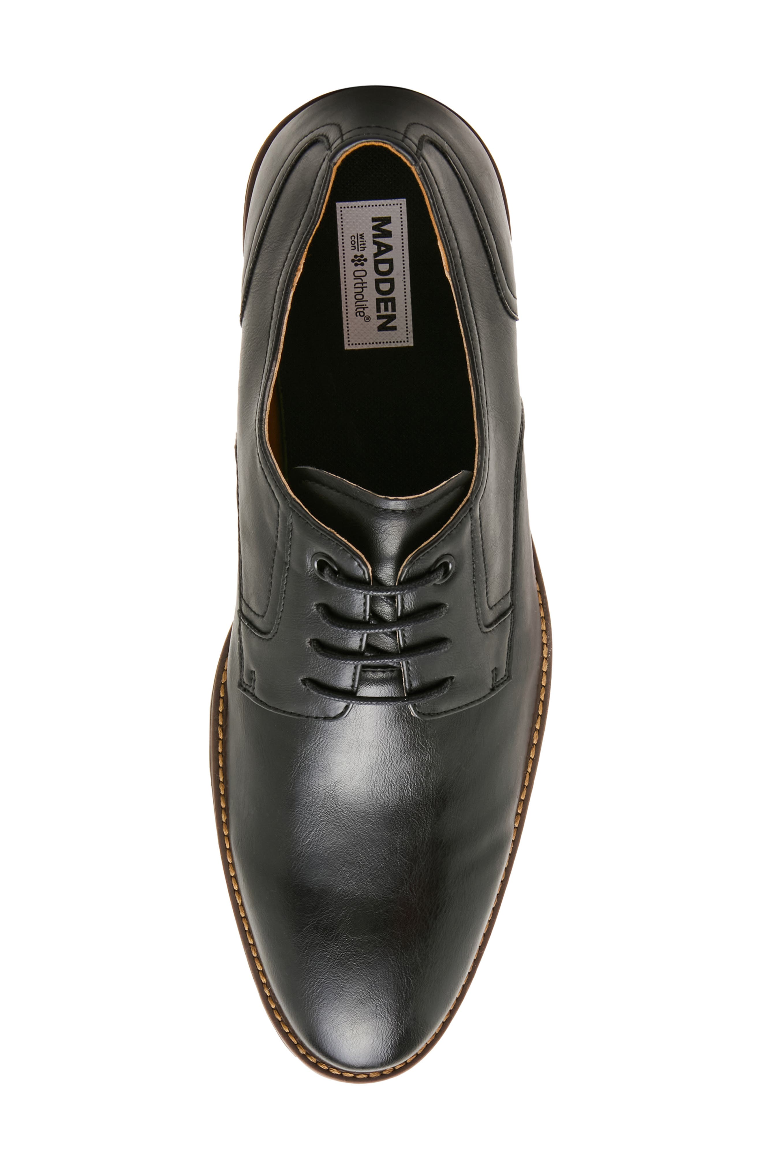 MADDEN Damien Oxford, Alternate, color, Black Leather Pu