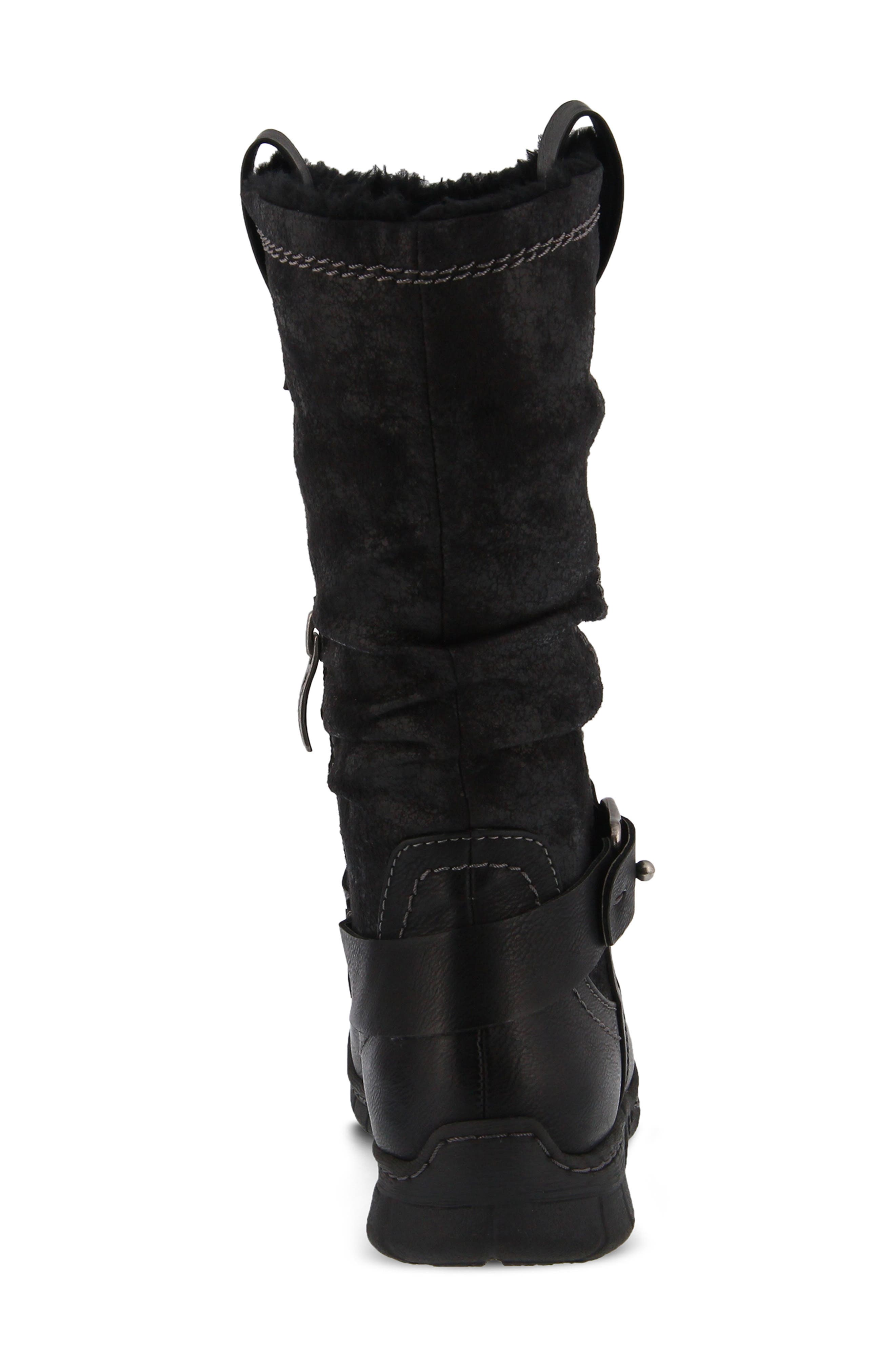 Spring Step Peeta Water Resistant Faux Fur Boot, Alternate, color, 