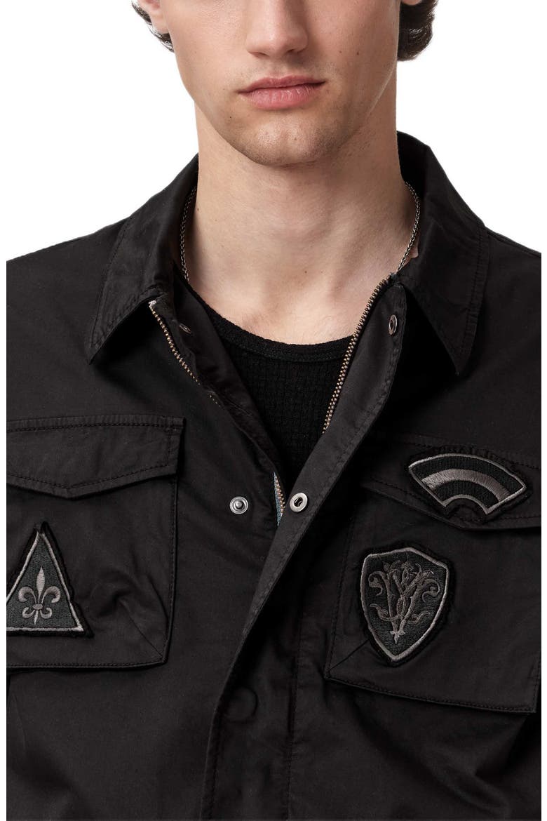 Kade Patch Field Jacket, Alternate, color, BLACK