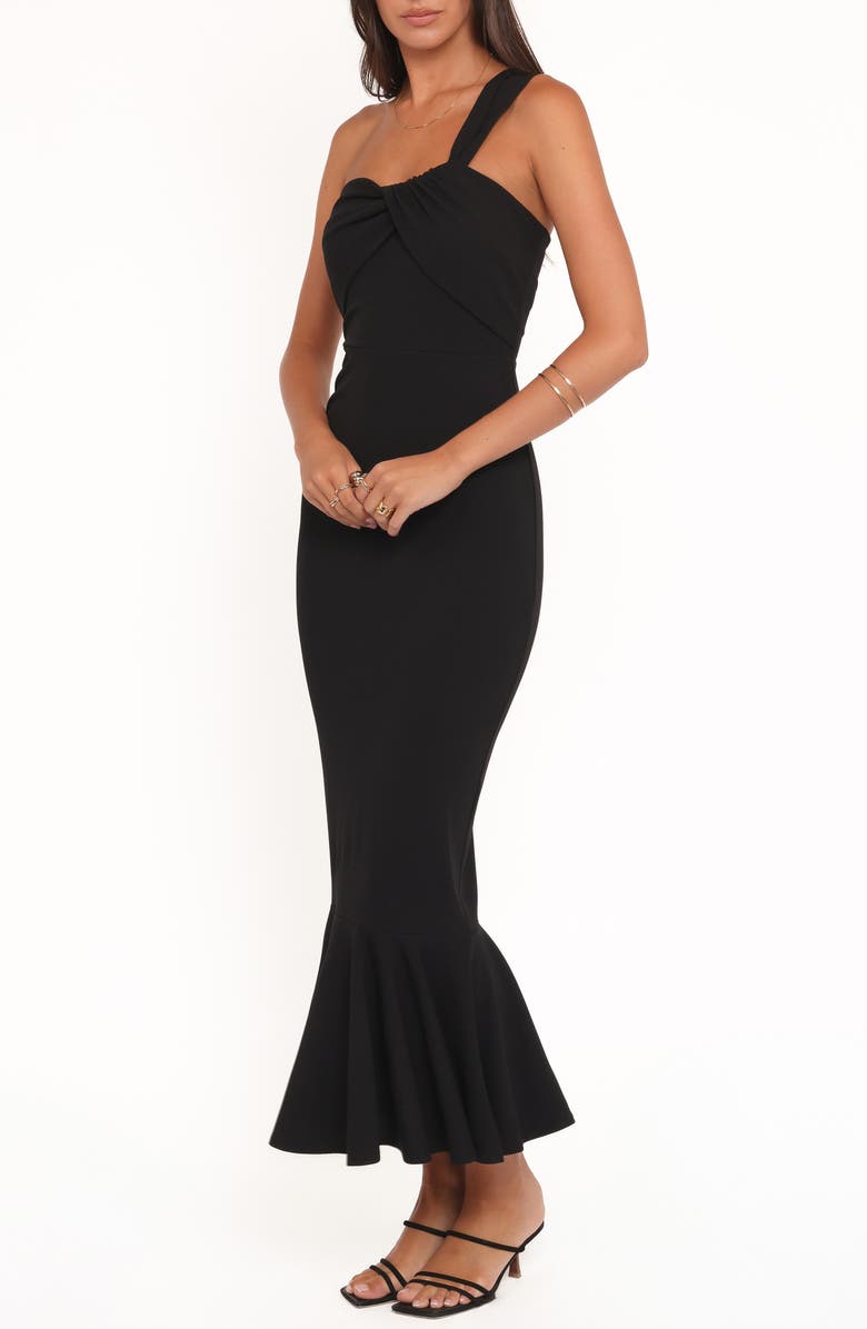 Petal & Pup Sasha One-Shoulder Maxi Dress, Alternate, color, Black
