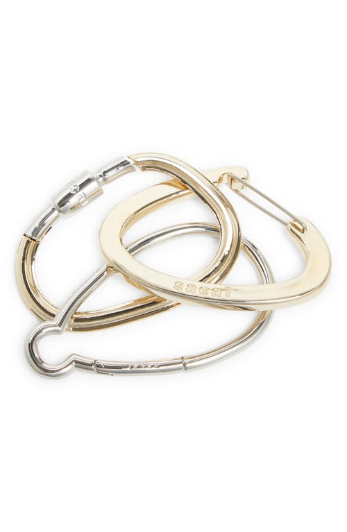 SACAI SACAI INTERLOCKING CARABINER BANGLE 