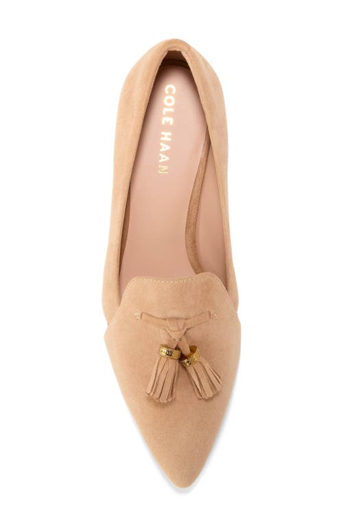 Cole Haan Vanya Tassel Flat In Blush