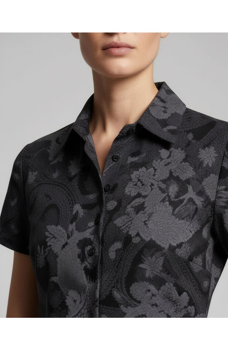 Lords of Harlech Paisley Explosion Womens Printed Shirt, Alternate, color, Paisley Explosion Black