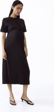 H&M Mama tie-detail t-shirt dress