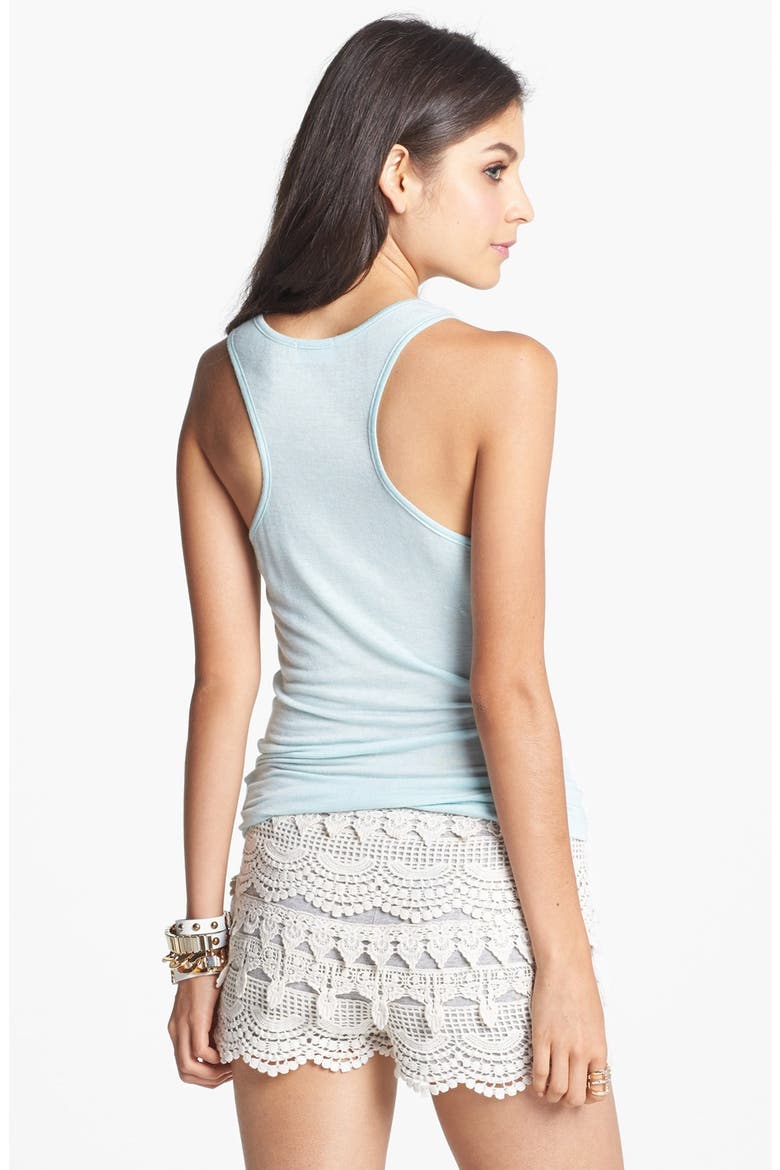 Lush Tiered Crochet Shorts, Alternate, color, CREAM