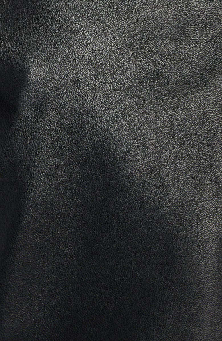 Versace Lambskin Leather Biker Jacket, Alternate, color, 