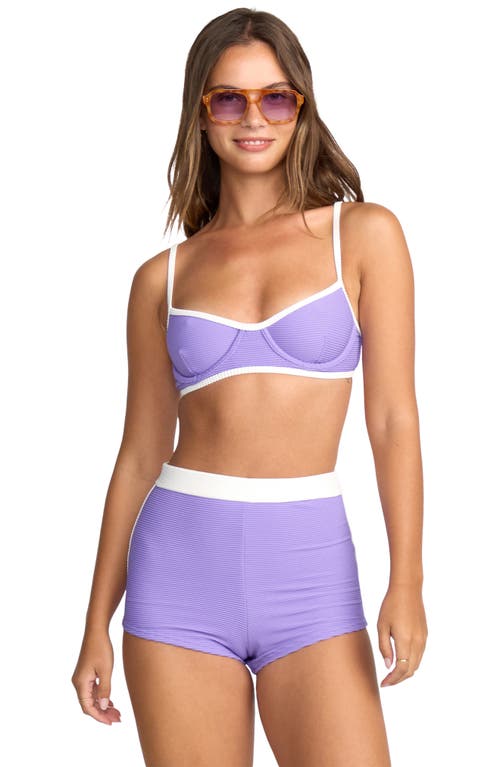 Billabong Tanlines Tami Underwire Bikini Top In Purple