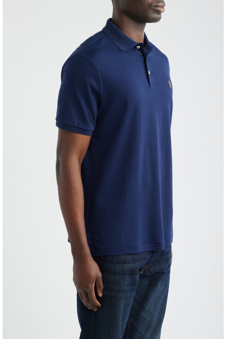 Classic Fit Soft Pima Cotton Polo Shirt, Alternate, color, REFINED NAVY
