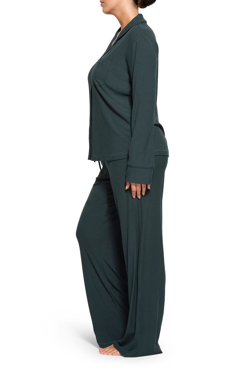 SKIMS Soft Lounge Rib Sleep Set, Alternate, color, Cypress