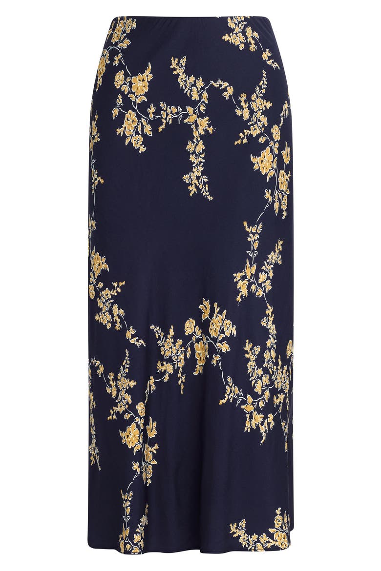 The Jojo Floral Maxi Skirt, Alternate, color, NAVY VINE FLORAL