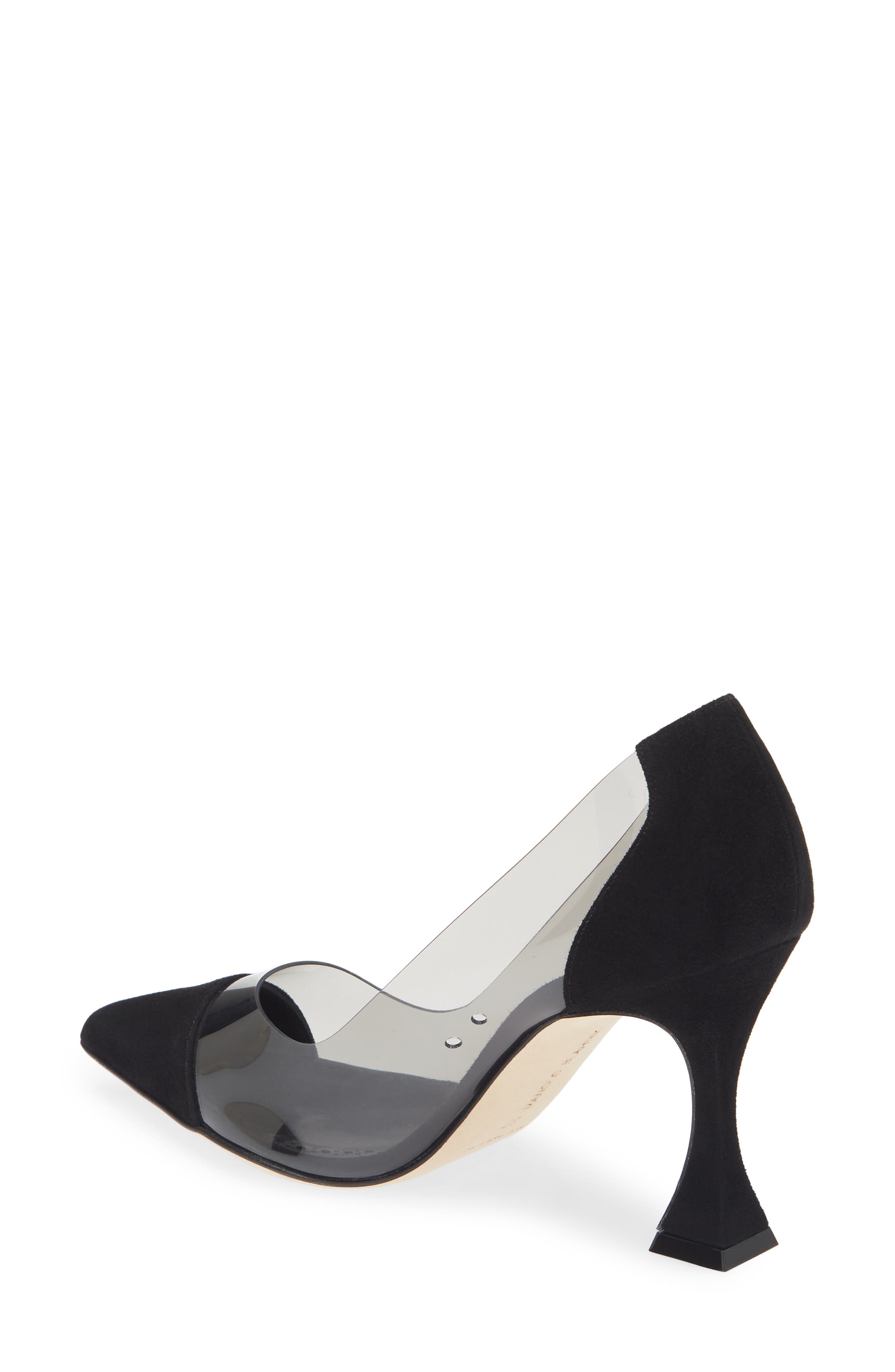 Pacharo Pointed Toe Pump, Alternate, color, BLACK/ DARK GREY