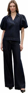Rebecca Taylor Gabrielle Denim Blouse