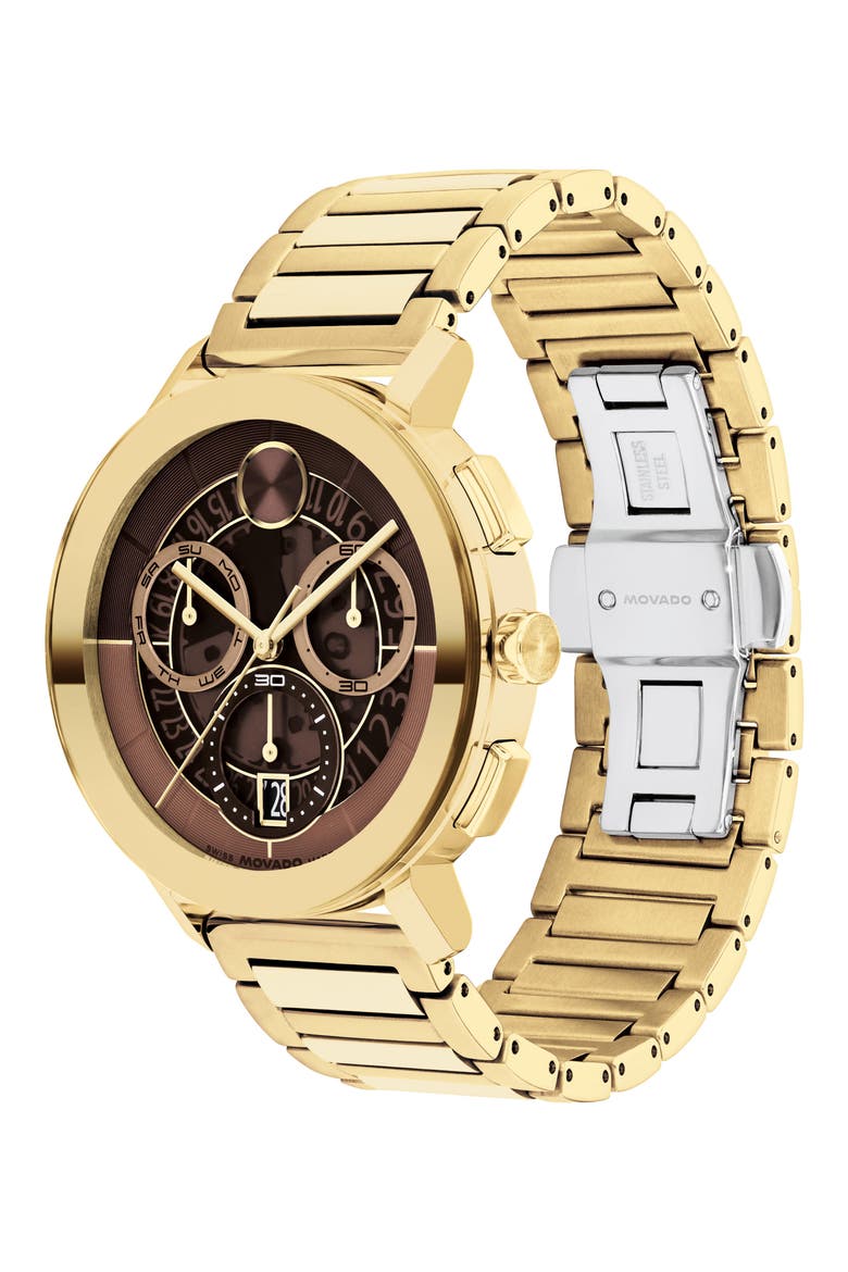 Bold Evolution 2.0 Chronograph Bracelet Watch, 42mm, Alternate, color, BROWN