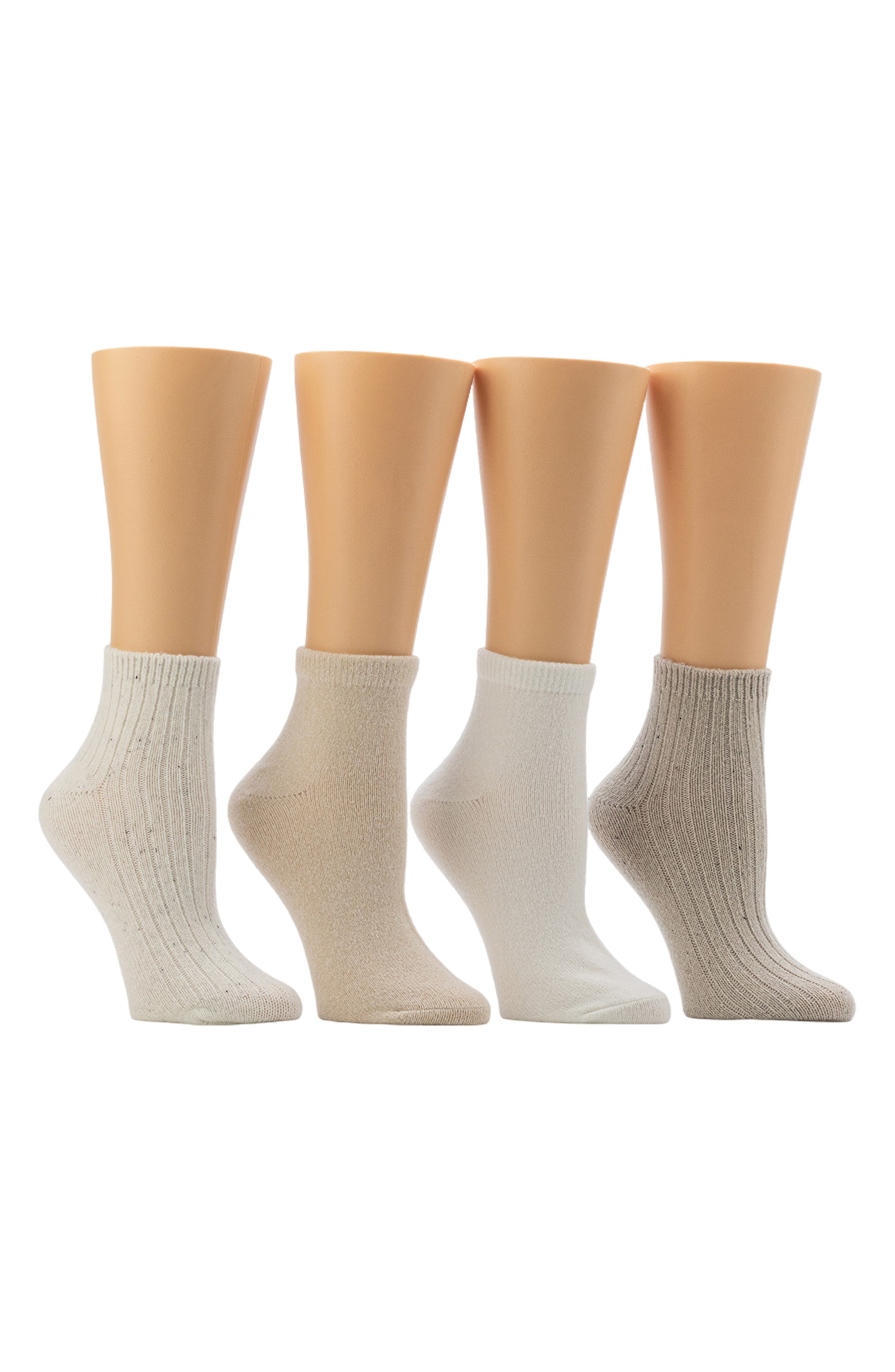 CUDDL DUDS Assorted 4-Pack Anklet Socks (Women) | Nordstromrack