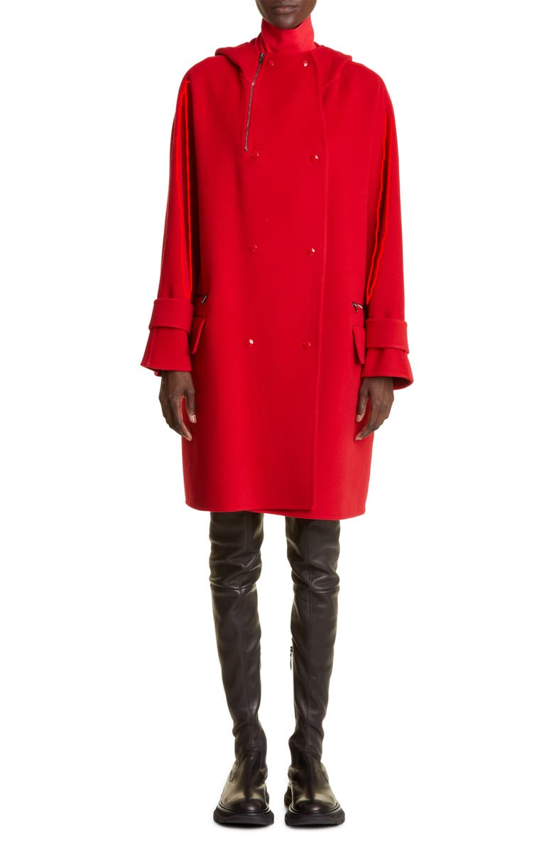 Max Mara Knut Virgin Wool Hooded Coat, Alternate, color,