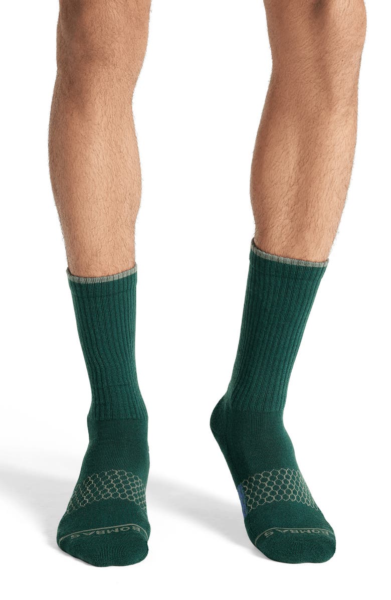 Bombas Arch Block Merino Wool Blend Crew Socks, Alternate, color, 