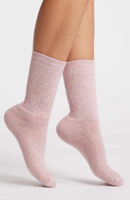 American Trench Supermerino Wool Blend Crew Socks in Blush Heather 