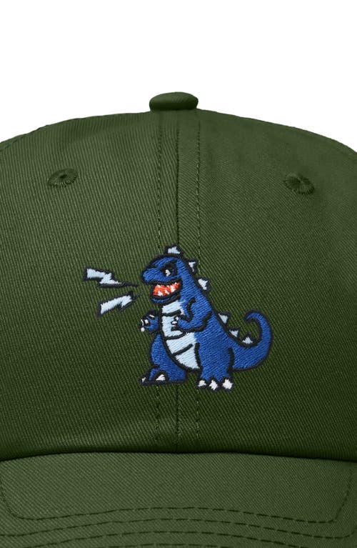 Shop Dalix Big Lizard Cap In Olive