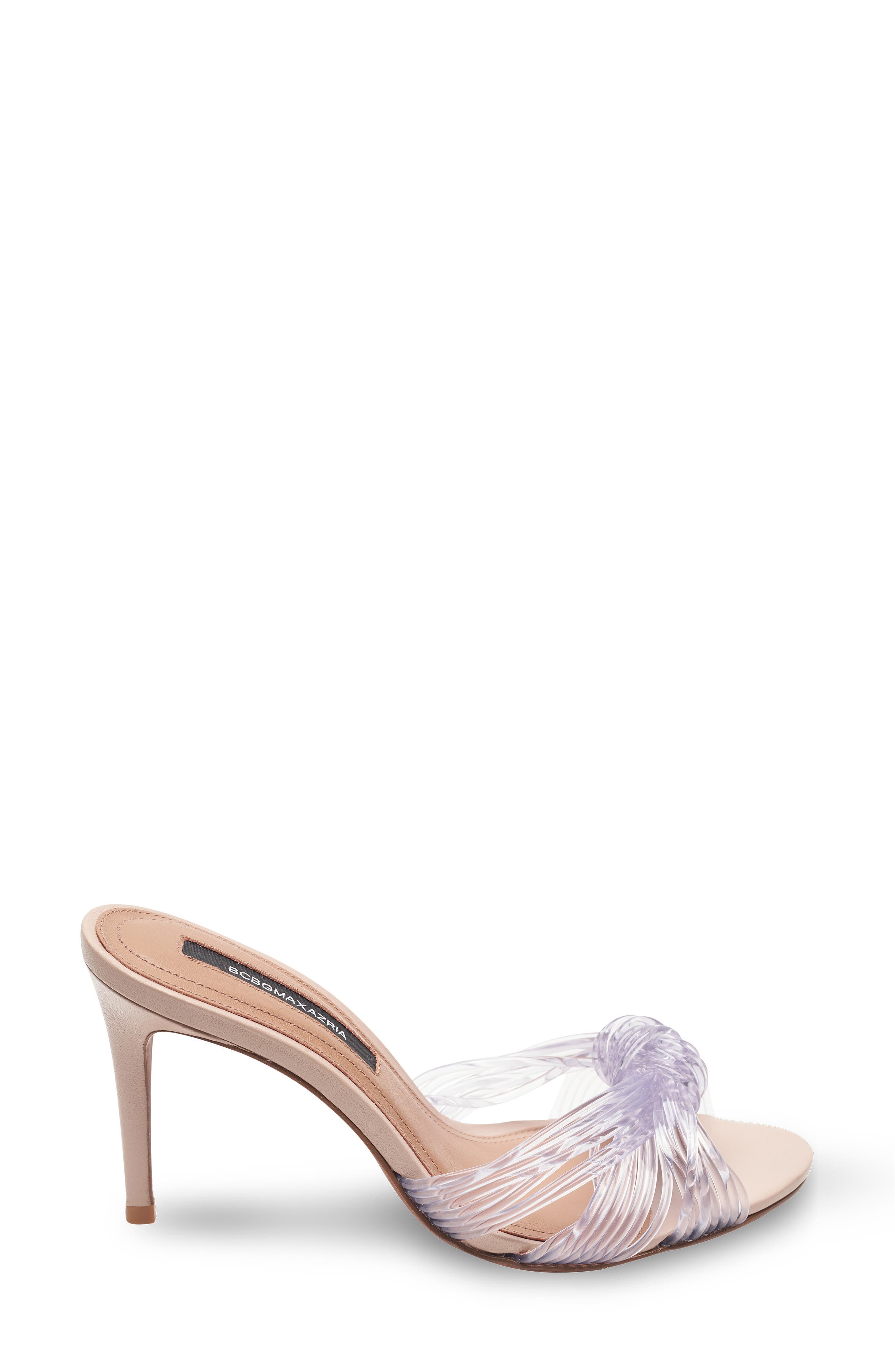 Delilah Slide Sandal, Alternate, color, NUDE/ CLEAR