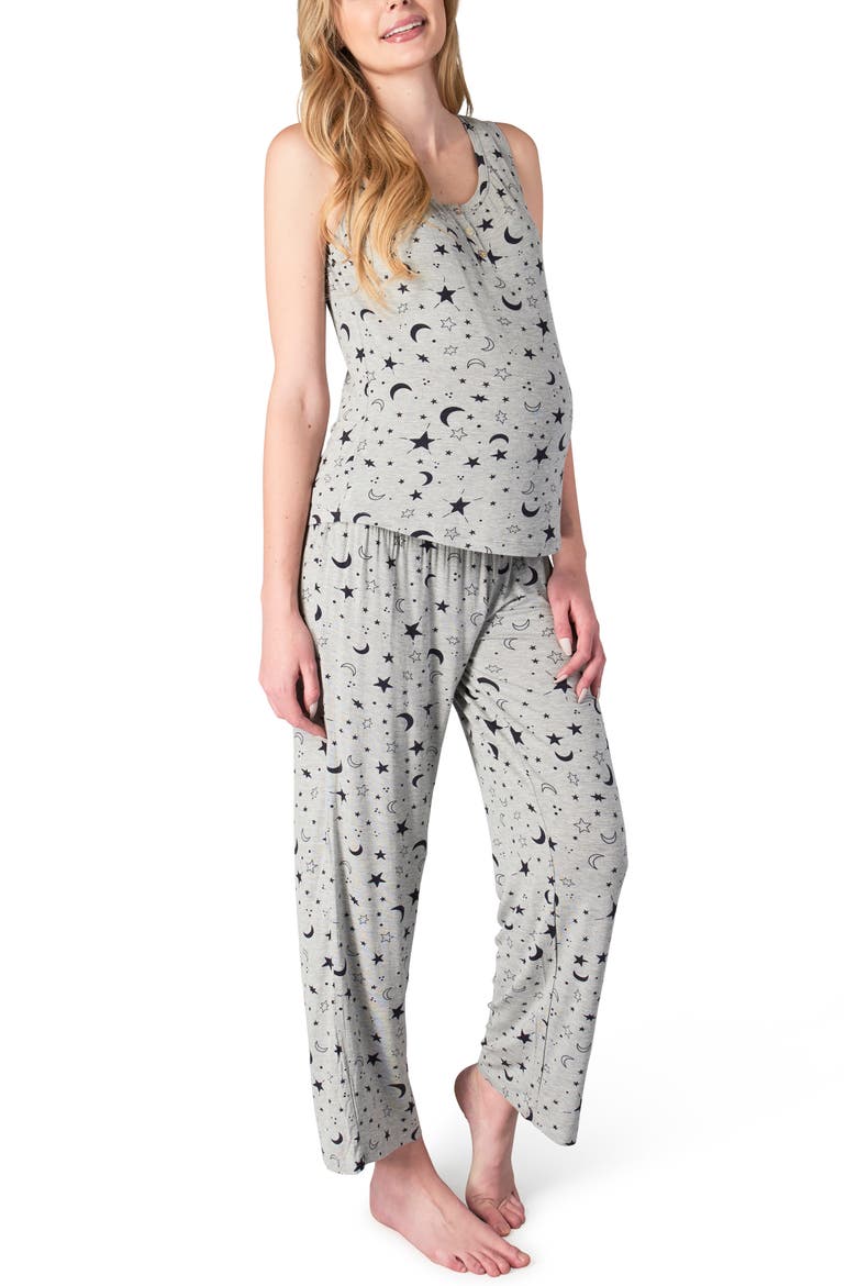 Joy Tank & Pants Maternity/Nursing Pajamas, Main, color, TWINKLE NIGHT