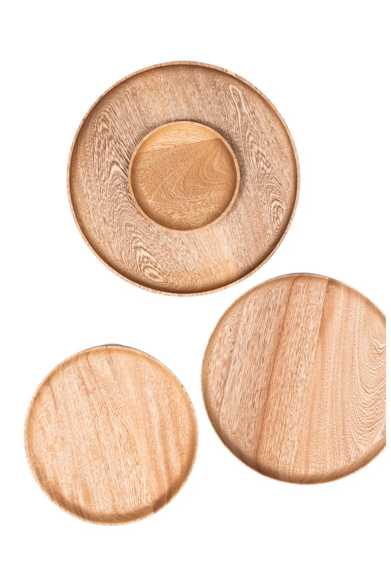 Rosa Morada Wooden Base Platter, Alternate, color, Natural