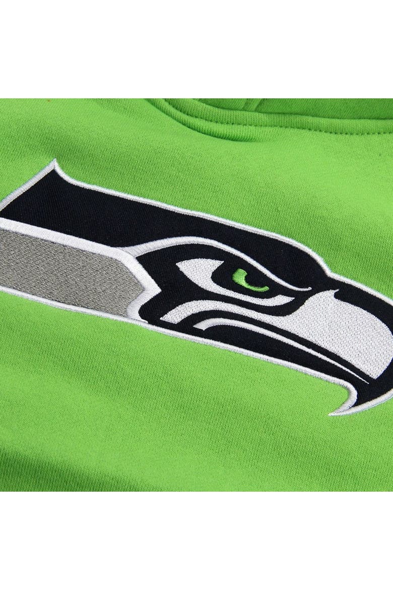 Toddler Neon Green Seattle Seahawks Fan Gear Primary Logo Pullover Hoodie, Alternate, color, Neon Green