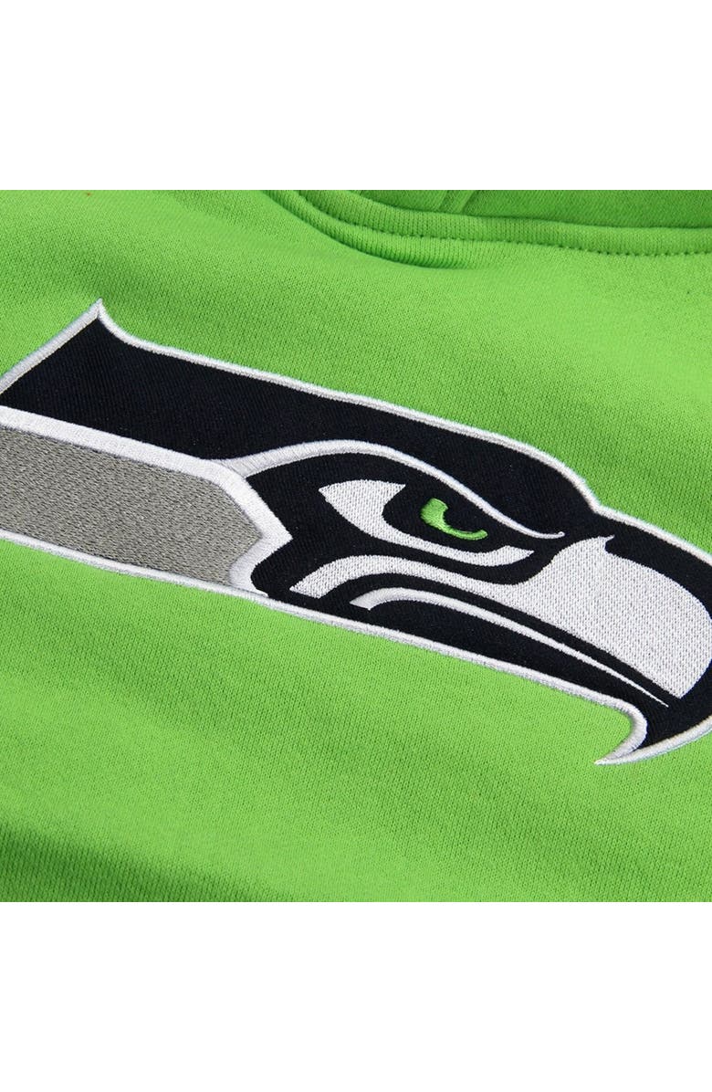 Outerstuff Toddler Neon Green Seattle Seahawks Fan Gear Primary Logo Pullover Hoodie, Alternate, color, Neon Green