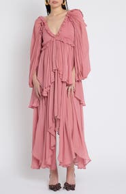 Muse Assembly Tiered Frill Maxi Dress