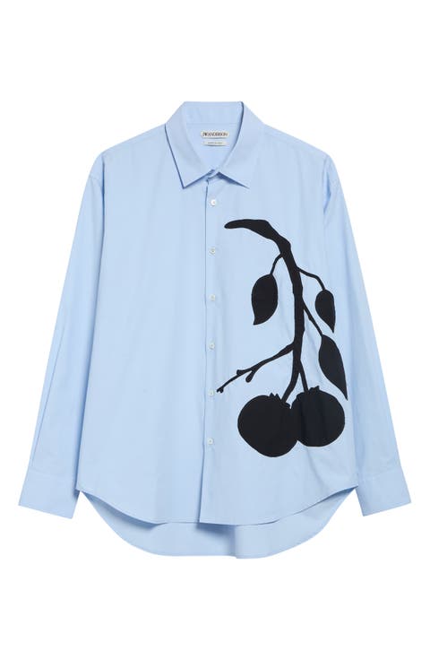 Persimmon Applique Cotton Shirt