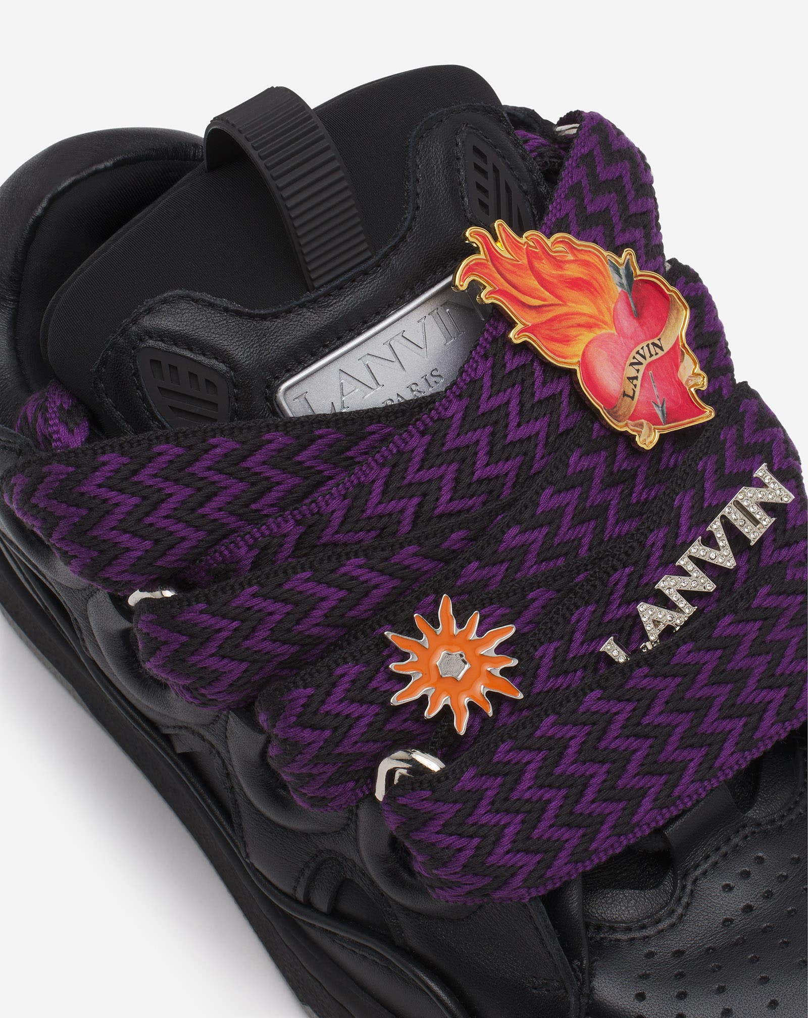 Lanvin x FUTURE CURB 3.0 LEATHER SNEAKERS FOR WOMEN, Alternate, color, 