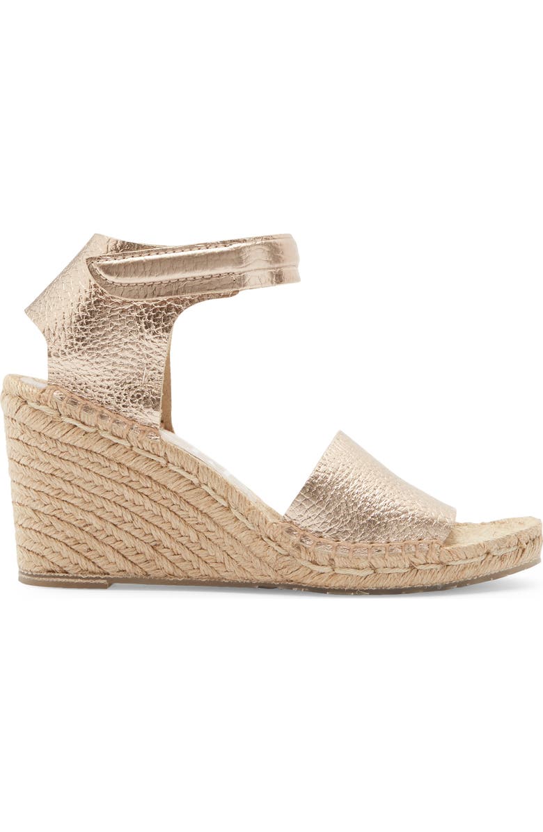 Pedro Garcia Olany Espadrille Wedge Sandal, Alternate, color, Rose Gold