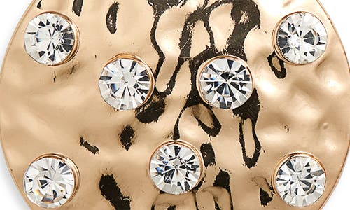 Tasha Hammer Disc Double Drop Earrings In Gold