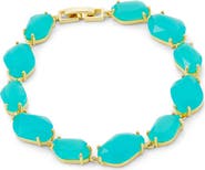 SAVVY CIE JEWELS Synthetic Stone Link Bracelet