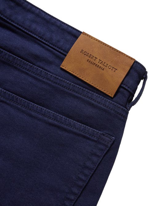 Robert Talbott Hudson Comfort Stretch 5 Pocket Pant In Blue