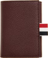 Thom Browne Snap Soft Pebble Leather Trifold Wallet
