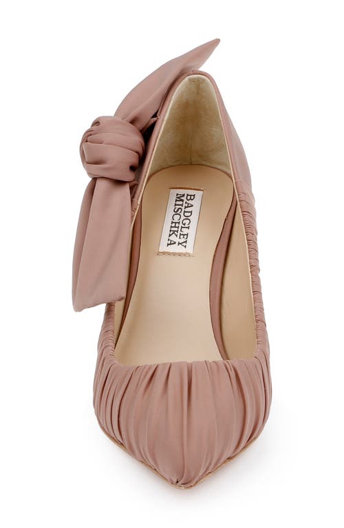 Badgley Mischka Collection Vanesa Pointed Toe Pump In Nude