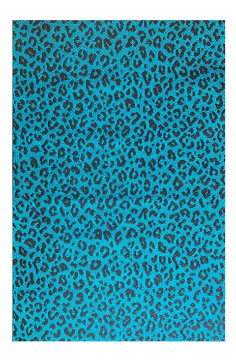 Leopard Turquoise Rug