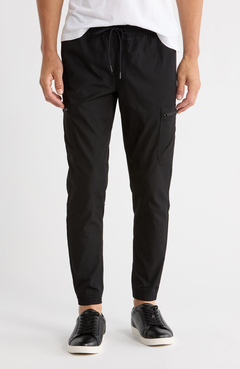 Tahari Dover Tech Joggers, Main, color, Black