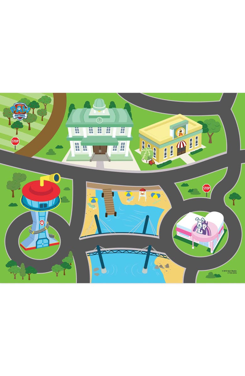Imaginmat Deluxe Paw Patrol Floor Playmat & Toy Car, Main, color, Multicolored