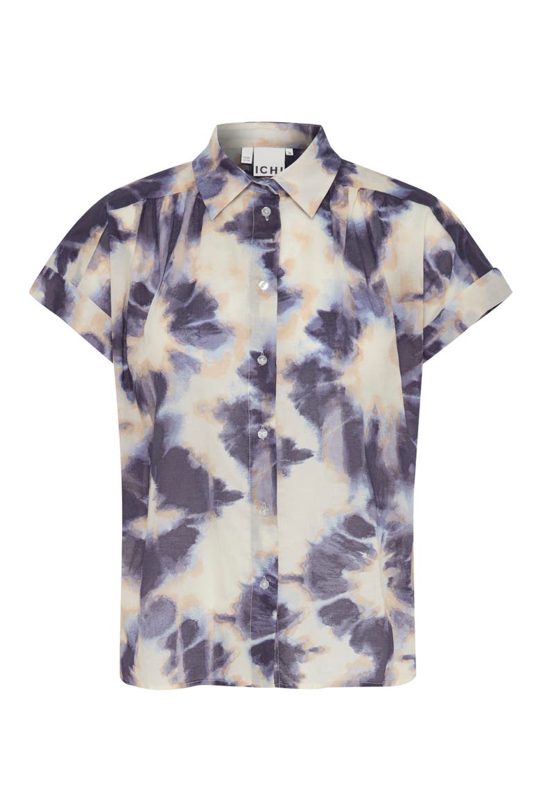 Emmereetta Cotton Shirt, Main, color, TIE DYE AOP
