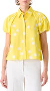 Akris punto Polka Dot Cotton Poplin Shirt