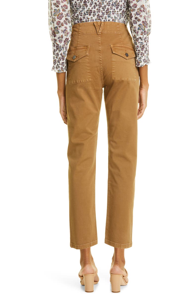 Veronica Beard Arya High Waist Crop Straight Leg Jeans, Alternate, color,