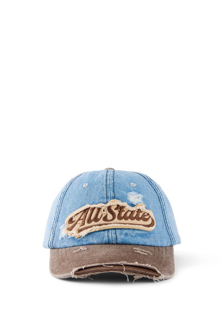 Men's Vintage Dad Hat, Alternate, color, Washed Denim Brown All State