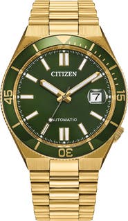 Citizen TSUYOSA Shore Goldtone Automatic Bracelet Watch, 40mm