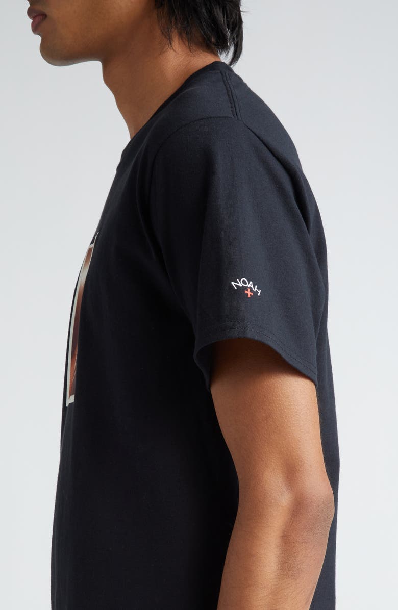 Noah x Antonio Lopez Phone Photo Cotton Graphic T-Shirt, Alternate, color, Black