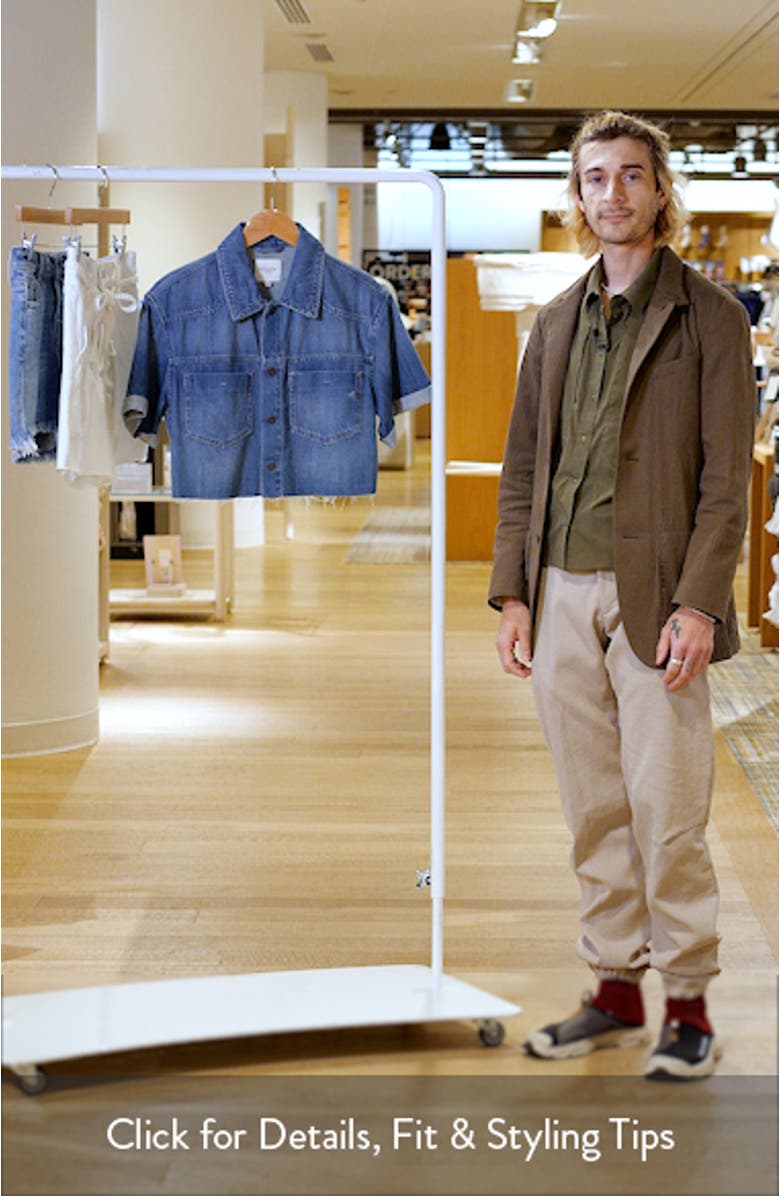 Crop Denim Shirt, sales video thumbnail