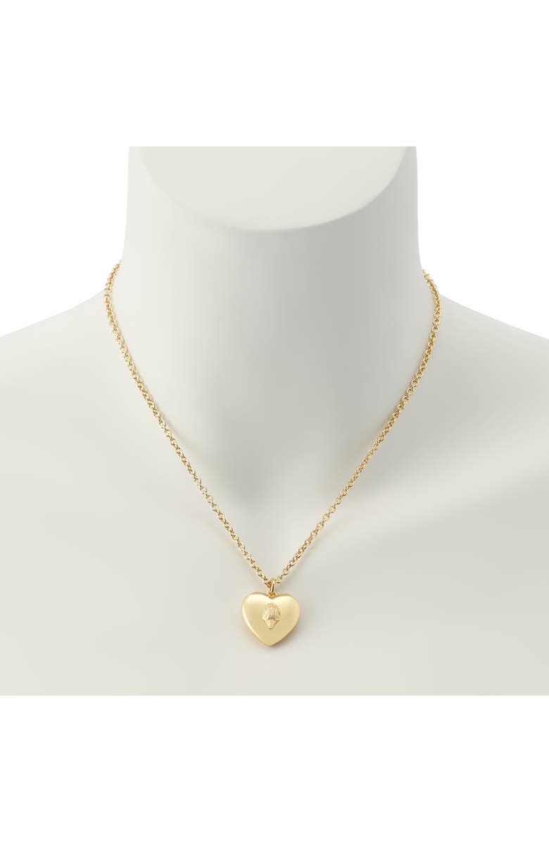 Kurt Geiger London Eagle Heart Pendant Necklace, Alternate, color, Gold/ Blue