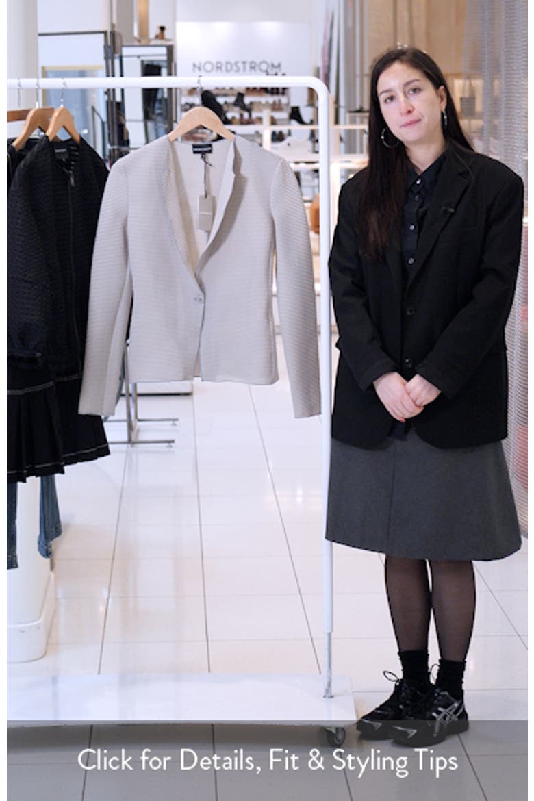 One-Button Rib Jersey Jacket video